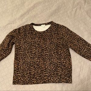 j crew factory printed raglan sweater